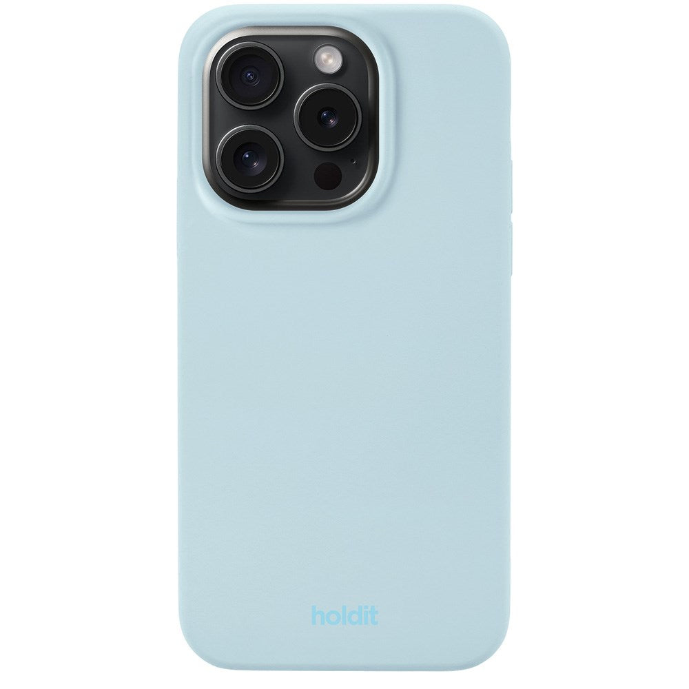 iPhone 14 Pro Holdit Soft Touch Skal Silikon - Mineral Blue