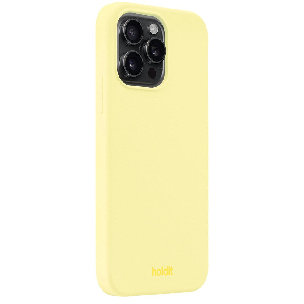 iPhone 15 Pro Max Holdit Soft Touch Skal Silikon - Lemonade