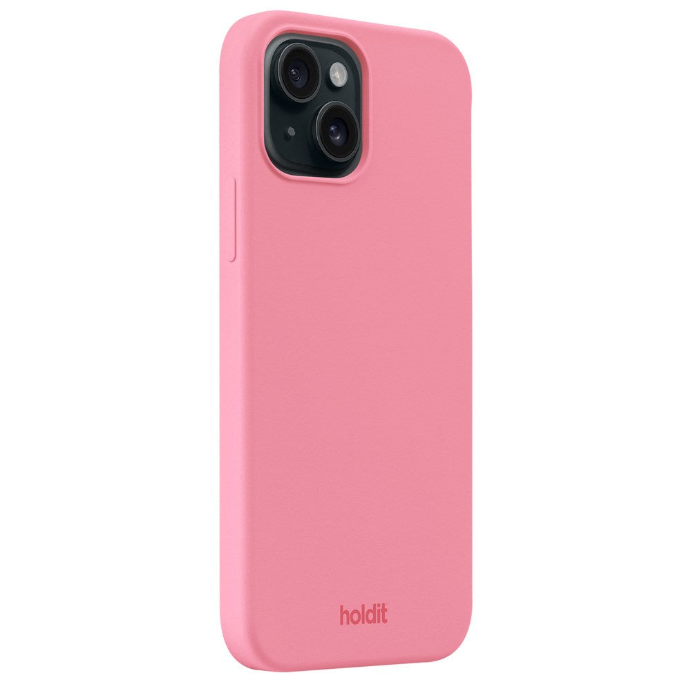 iPhone 15 Holdit Soft Touch Skal Silikon - Rouge Pink