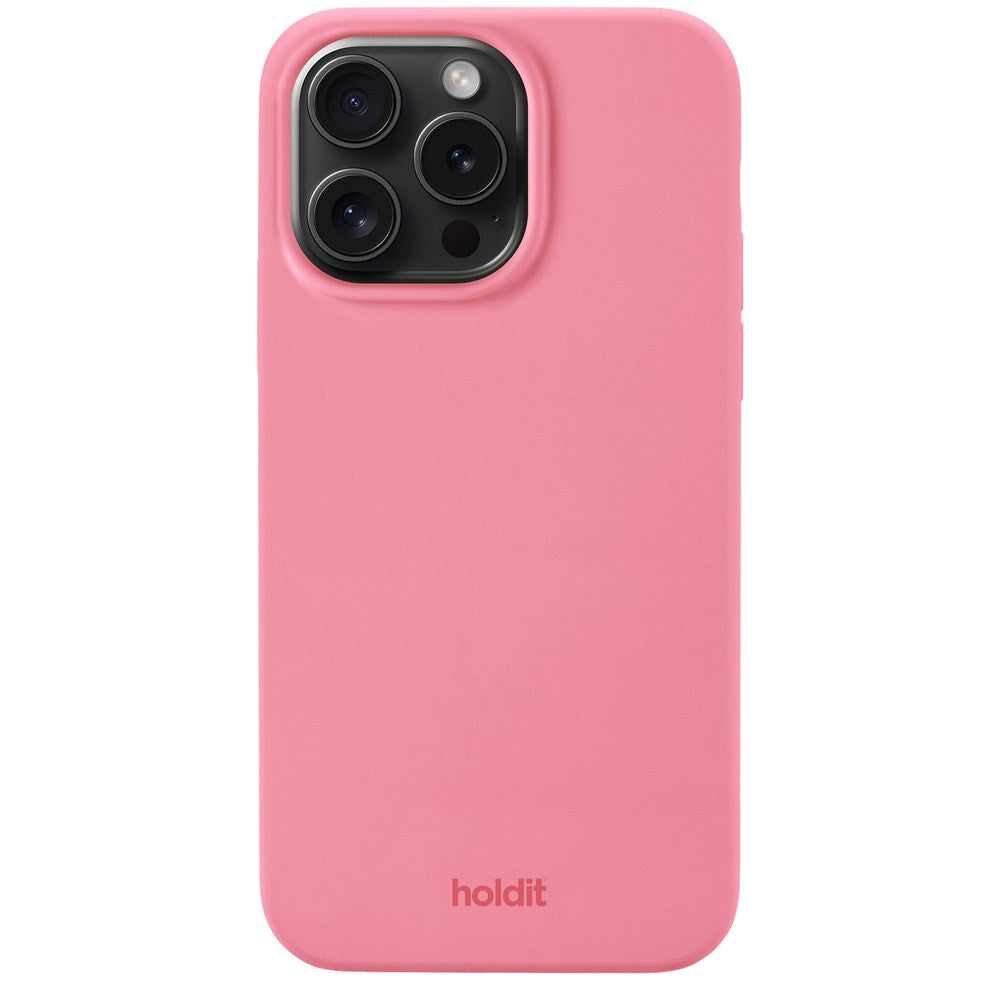 iPhone 15 Pro Max Holdit Soft Touch Skal Silikon - 
Rouge Pink