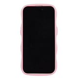 Holdit iPhone 12 / 12 Pro Wavy Skal - Pink / Transparent