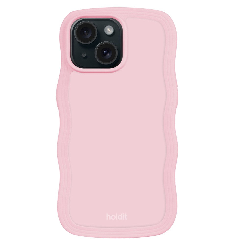 Holdit iPhone 15 / 14 / 13 Wavy Skal - Pink