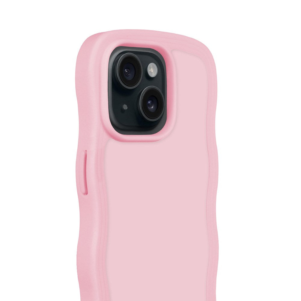 Holdit iPhone 15 / 14 / 13 Wavy Skal - Pink