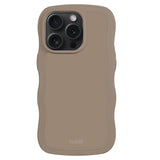 Holdit iPhone 14 Pro Wavy Skal - Mocha Brown