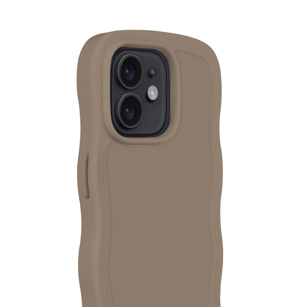 Holdit iPhone 12 / 12 Pro Wavy Skal - Mocha Brown