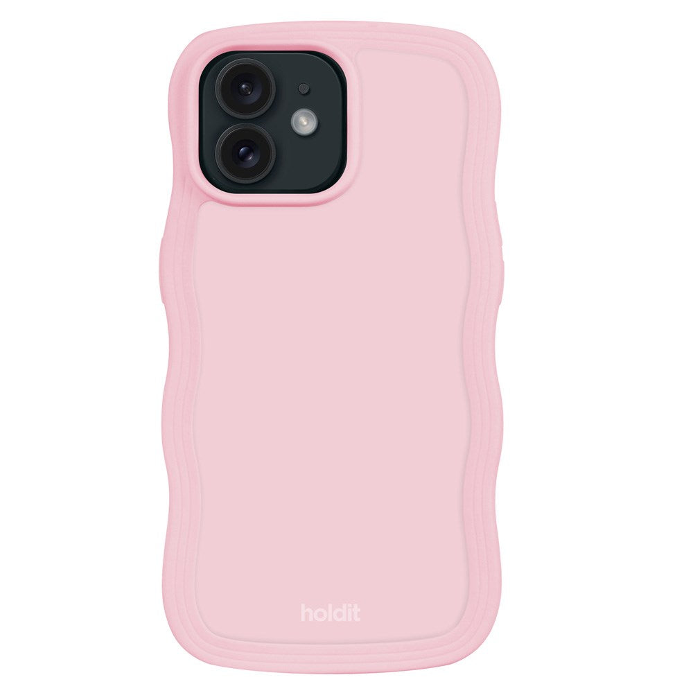 Holdit iPhone 12 / 12 Pro Wavy Skal - Pink