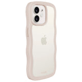 Holdit iPhone 12 / 12 Pro Wavy Skal - Light Beige / Transparent