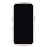 Holdit iPhone 12 / 12 Pro Wavy Skal - Light Beige / Transparent