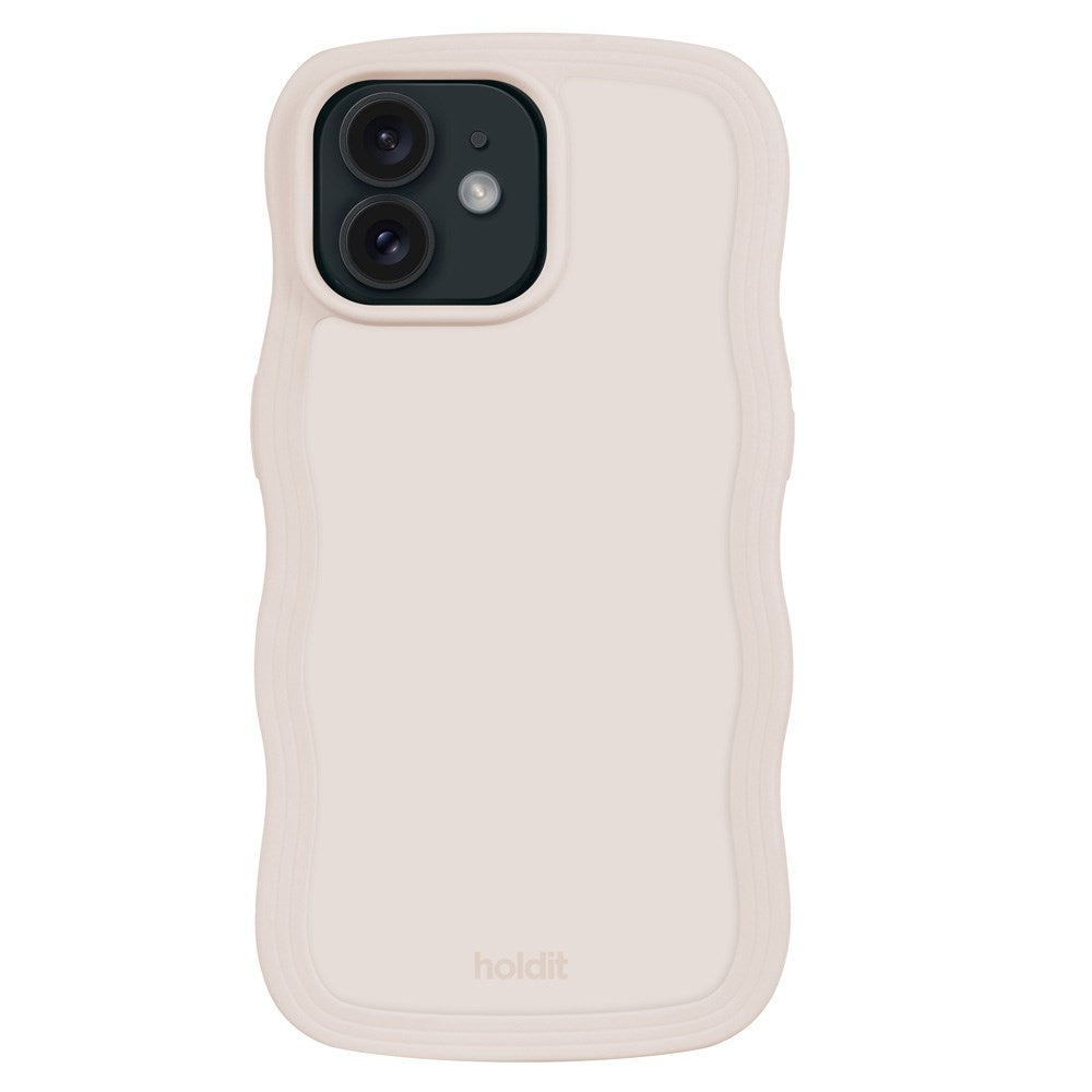 Holdit iPhone 12 / 12 Pro Wavy Skal - Light Beige