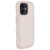 Holdit iPhone 12 / 12 Pro Wavy Skal - Light Beige