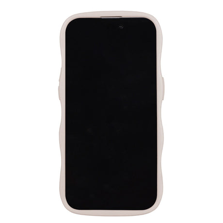 Holdit iPhone 14 Pro Wavy Skal - Light Beige