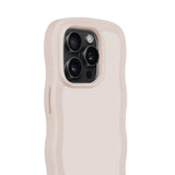 Holdit iPhone 14 Pro Wavy Skal - Light Beige