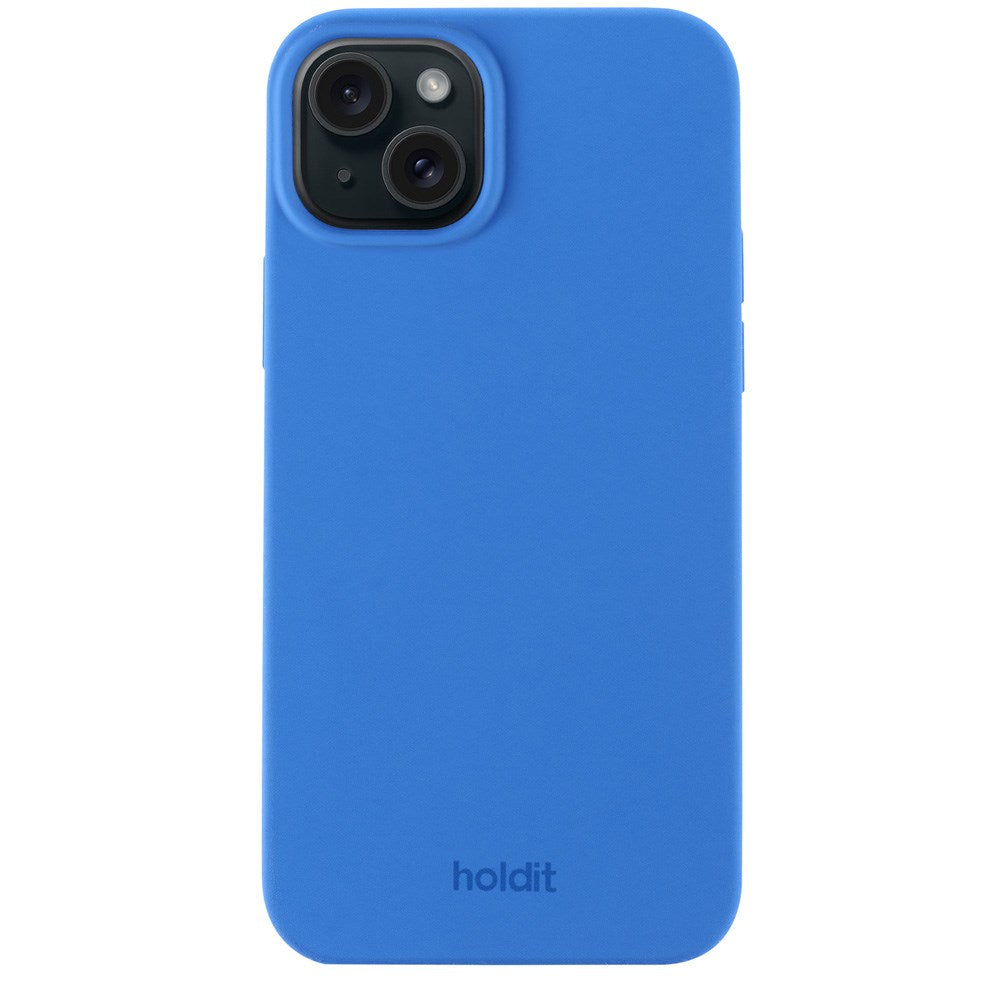 iPhone 15 Holdit Soft Touch Skal Silikon - Sky Blue