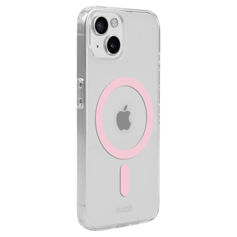 Holdit iPhone 15 / 14 / 13 MagSafe Skal - Transparent / Pink