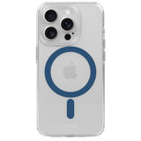 Holdit iPhone 15 Pro MagSafe Skal - Transparent / Denim Blue