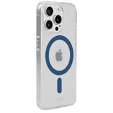 Holdit iPhone 15 Pro MagSafe Skal - Transparent / Denim Blue