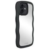 Holdit iPhone 12 / 12 Pro Wavy Skal - Black / Mirror