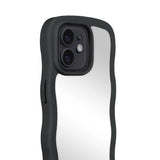 Holdit iPhone 12 / 12 Pro Wavy Skal - Black / Mirror