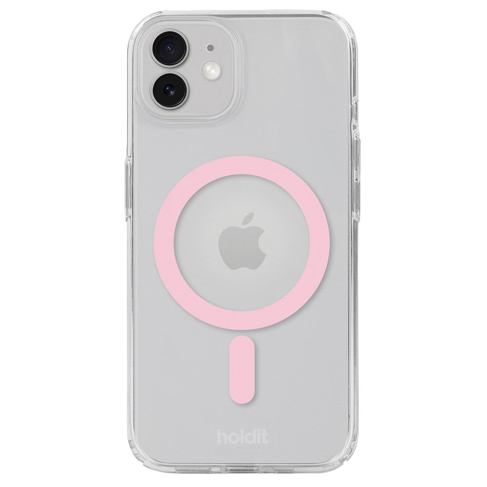 Holdit iPhone 12 / 12 Pro MagSafe Skal - Transparent / Pink