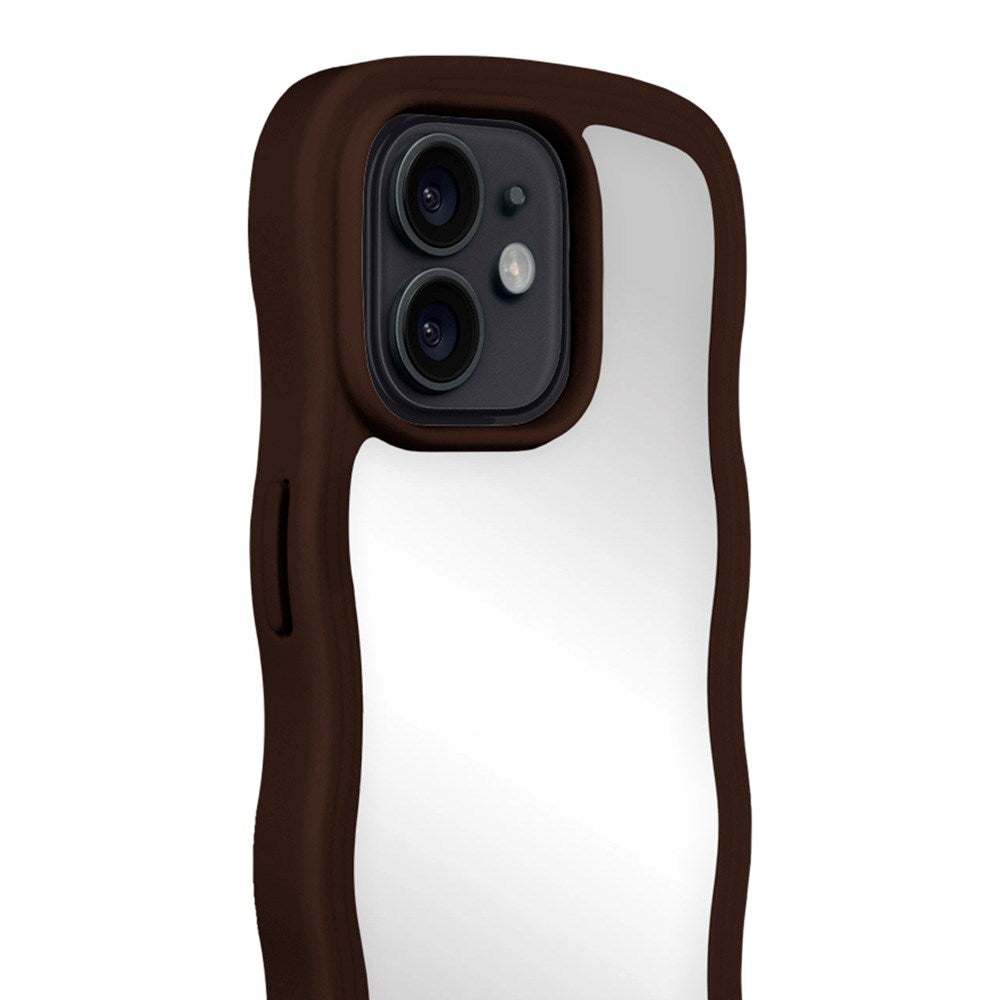 Holdit iPhone 12 / 12 Pro Wavy Skal - Chocolate / Mirror