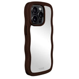 Holdit iPhone 14 Pro Wavy Skal - Chocolate / Mirror