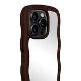 Holdit iPhone 14 Pro Wavy Skal - Chocolate / Mirror