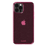 Holdit iPhone 12 / 12 Pro Glitter Skal - Rosa