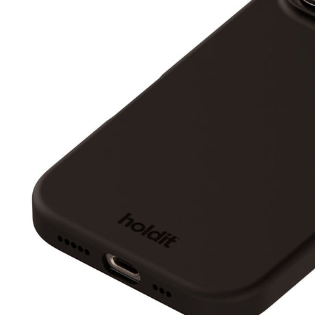 iPhone 16 Pro Holdit Soft Touch Skal Silikon - Black