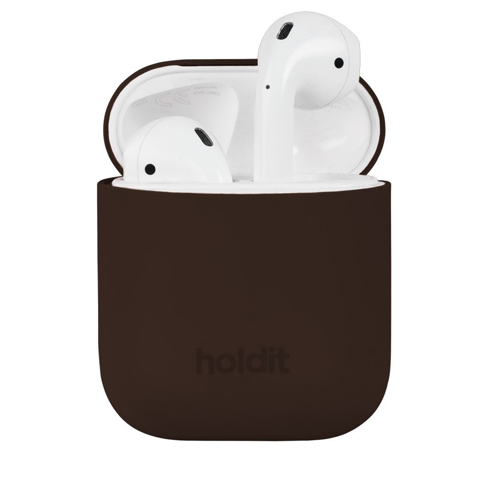 Holdit Nygård Silicone Case for AirPods - Chocolate