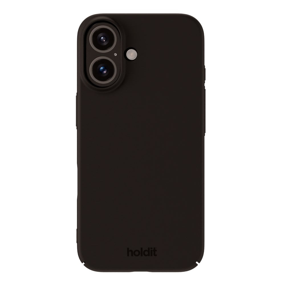 Holdit iPhone 16 Slim Plast Skal - Black