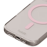 Holdit iPhone 16 MagSafe Skal - Transparent / Pink