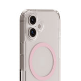 Holdit iPhone 16 MagSafe Skal - Transparent / Pink