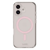 Holdit iPhone 16 Plus MagSafe Skal - Transparent / Pink