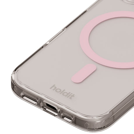 Holdit iPhone 16 Plus MagSafe Skal - Transparent / Pink