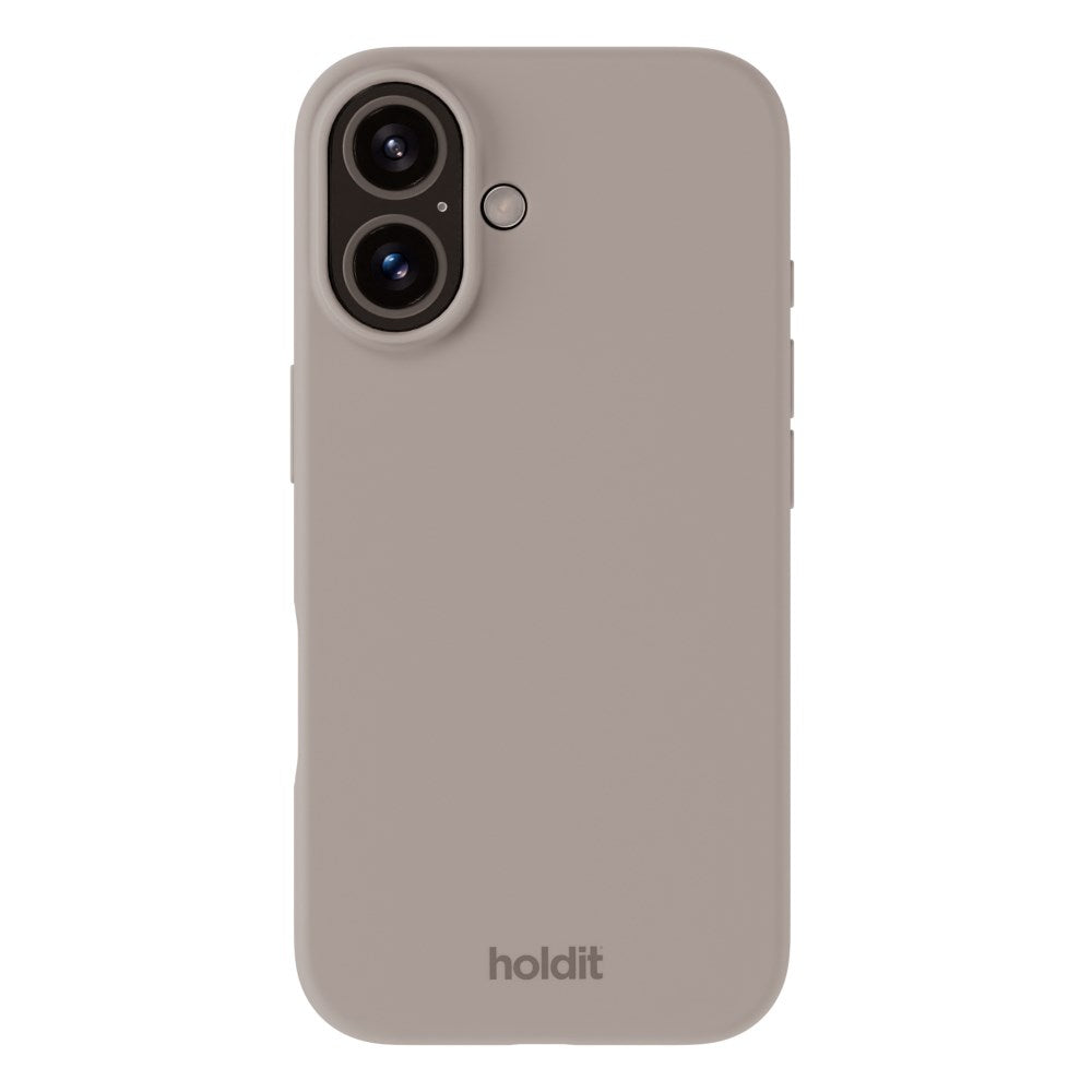 iPhone 16 Holdit Soft Touch Skal Silikon - Taupe