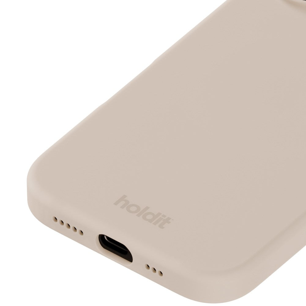 iPhone 16 Holdit Soft Touch Skal Silikon - Light Beige