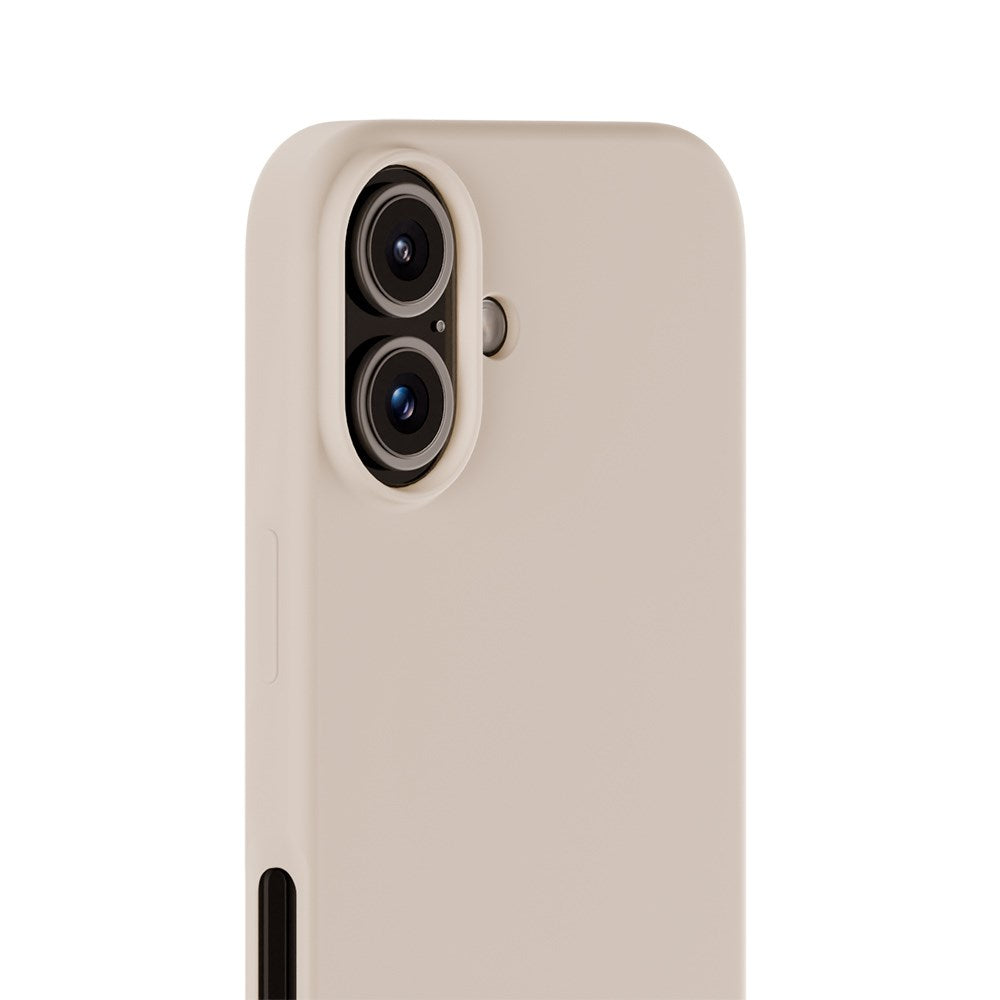 iPhone 16 Holdit Soft Touch Skal Silikon - Light Beige