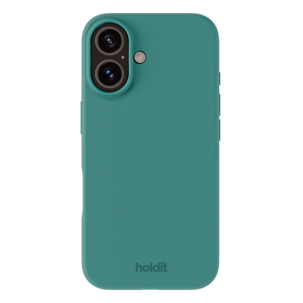 iPhone 16 Holdit Soft Touch Skal Silikon - Moss Green