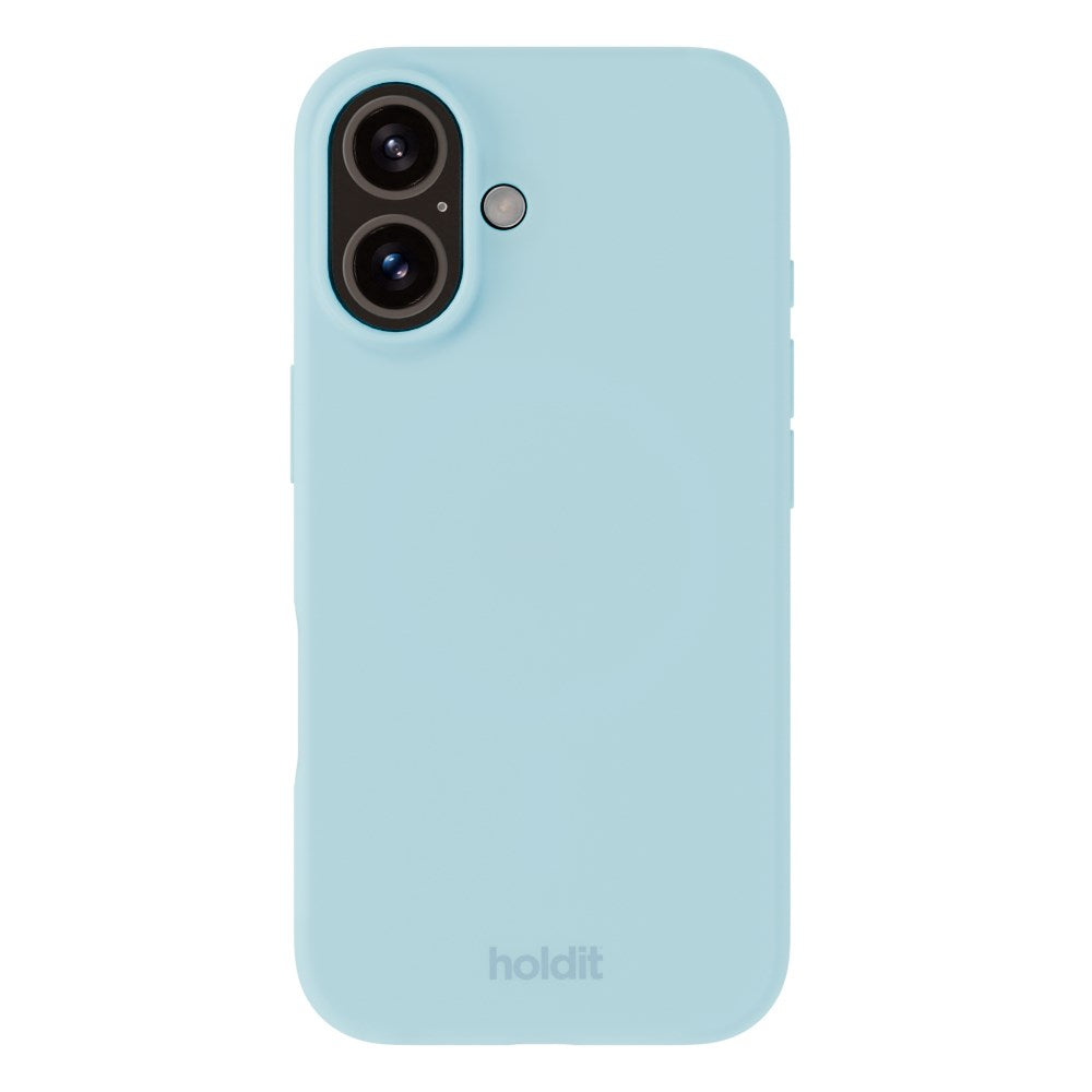 iPhone 16 Holdit Soft Touch Skal Silikon - Mineral Blue