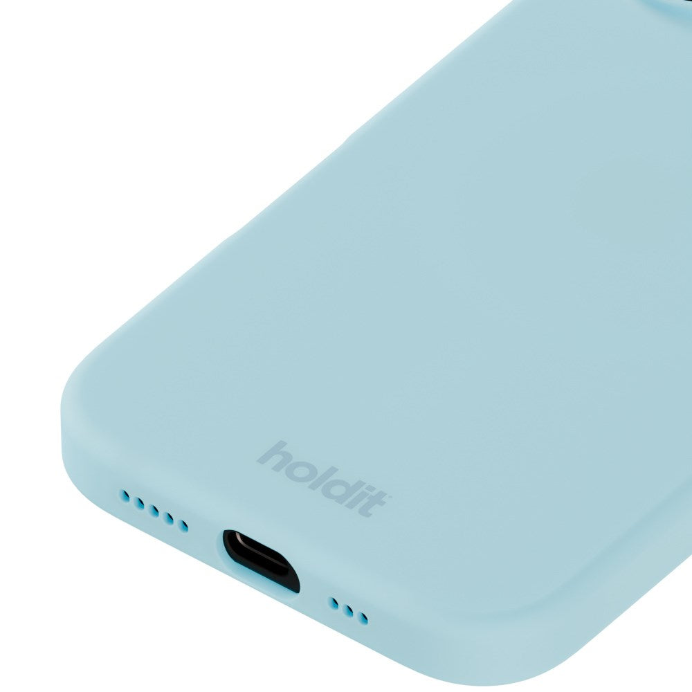 iPhone 16 Holdit Soft Touch Skal Silikon - Mineral Blue