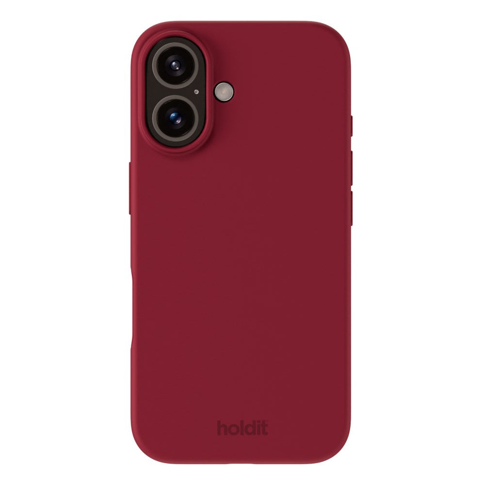 iPhone 16 Holdit Soft Touch Skal Silikon - Red Velvet