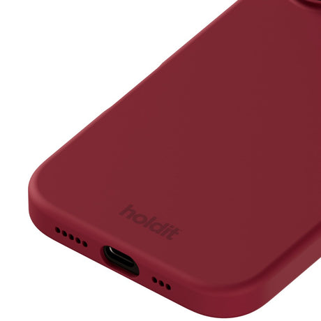 iPhone 16 Holdit Soft Touch Skal Silikon - Red Velvet