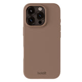 iPhone 16 Pro Holdit Soft Touch Skal Silikon - Mocha Brown