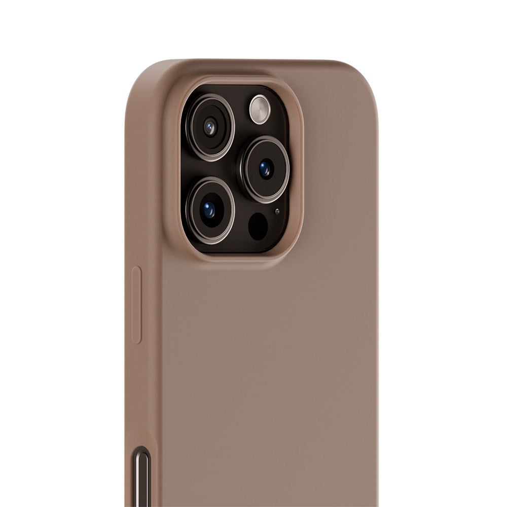 iPhone 16 Pro Holdit Soft Touch Skal Silikon - Mocha Brown