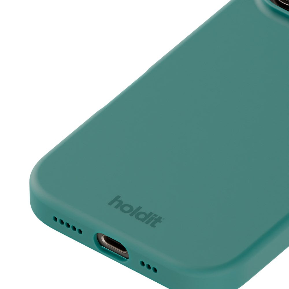 iPhone 16 Pro Holdit Soft Touch Skal Silikon - Moss Green