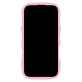 Holdit iPhone 16 Plus Wavy Skal - Plus Pink/Transparent