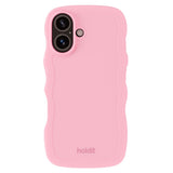 Holdit iPhone 16 Plus Wavy Skal - Pink