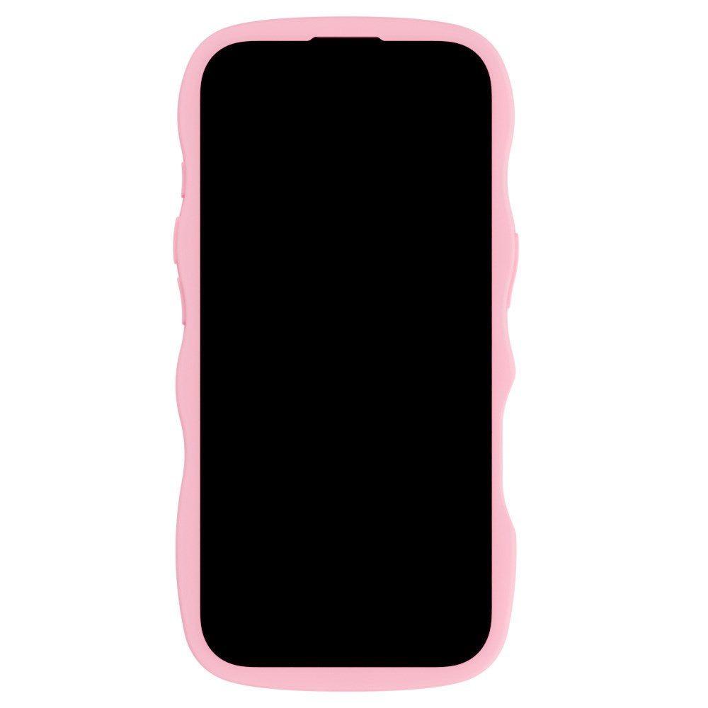 Holdit iPhone 16 Pro Wavy Skal - Pink