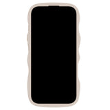 Holdit iPhone 16 Pro Wavy Skal - Light Beige