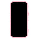 Holdit iPhone 16 Pro Wavy Skal - Pink / Transparent